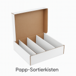 Papp-Sortierkisten
