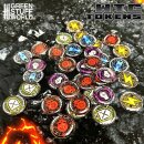 Green Stuff World - WTC Token Set Wh40k compatible...