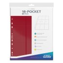 Ultimate Guard - 18-Pocket Pages Side-Loading (10) - Red