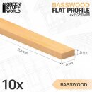 Green Stuff World - Basswood flat profile - 4x250mm