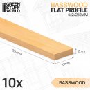Green Stuff World - Basswood flat profile - 6x250mm