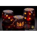 Baron of Dice - Blood Curse 16mm Round Corner Dice (25)