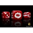 Baron of Dice - Bloody Maw 16mm Round Corner Dice (25)