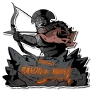 Baron of Dice - Premium Vinyl Stickers - White Warpaint