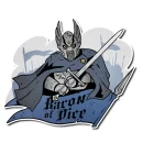 Baron of Dice - Premium Vinyl Stickers - Men