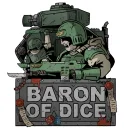 Baron of Dice - Premium Vinyl Stickers - Final Stand!