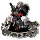 Baron of Dice - Premium Vinyl Stickers - Nuns with Guns