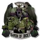 Baron of Dice - Premium Vinyl Stickers - Plague