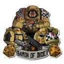 Baron of Dice - Premium Vinyl Stickers - Bleeding Hearts