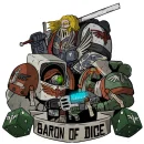 Baron of Dice - Premium Vinyl Stickers - The Forgiven