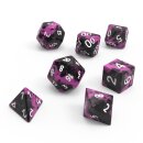 Green Stuff World - 7x Mix 16mm Dice - Purple Black