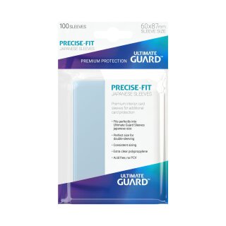 Ultimate Guard - Precise-Fit Sleeves Japanese Size Transparent (100)