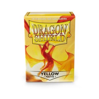 Dragon Shield - Standard Sleeves - Matte Yellow (100 Sleeves)