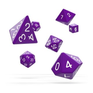 Oakie Doakie Dice RPG-Set Solid (7) - Purple