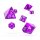 Oakie Doakie Dice RPG Set Translucent (7) - Purple