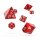 Oakie Doakie Dice RPG Set Speckled (7) - Red