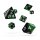 Oakie Doakie Dice RPG Set Glow in the Dark (7) - Biohazard