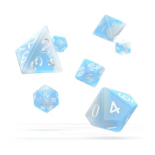 Oakie Doakie Dice RPG Set Glow in the Dark (7) - Arctic