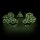 Oakie Doakie Dice RPG Set Metal Glow in the Dark (7) - Druids Blaze