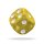 Oakie Doakie Dice D6 Dice Marble - Yellow 12 mm (36 Dices)