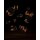 Oakie Doakie Dice D6 Dice Glow in the Dark - Lava 12 mm (36 Dices)