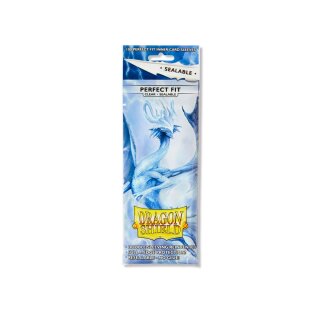 Dragon Shield Standard Perfect Fit Sealable Sleeves (100 Sleeves) - Clear