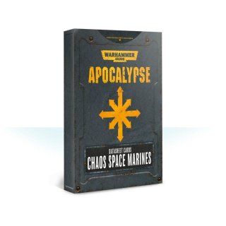 Warhammer 40k: Apocalypse - Datasheet Cards: Chaos Space Marines (Englisch)