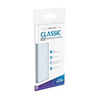 Ultimate Guard - Classic Sleeves Resealable Standard Size Transparent (100)