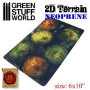 Green Stuff World - Neopren Gelände 2D - Wald mit 6 Bäumen