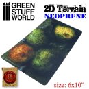 Green Stuff World - Neopren Gelände 2D - Wald mit 4 Bäumen