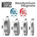 Neodymium Magnets 5x2mm - 50 units (N35)