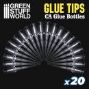 Green Stuff World - 20x Precision tips for Super Glue Bottles