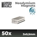 Neodymium Magnets 3x05mm - 50 units (N35)