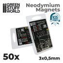 Neodymium Magnets 3x05mm - 50 units (N35)