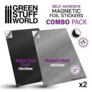 Magnetic Sheet COMBO - Self Adhesive