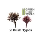 Green Stuff World - 20x Model Bush Trunks