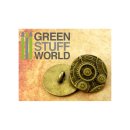Green Stuff World - 8x Steampunk Buttons GEARS MECHANISM...
