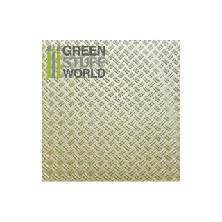 Green Stuff World - ABS Plasticard - Thread  DOUBLE DIAMOND Textured Sheet - A4