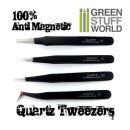 100% Anti-magnetic QUARTZ Tweezers SET