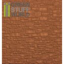 Green Stuff World - ABS Plasticard - SMOOTH ROCK WALL Textured Sheet - A4