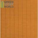 Green Stuff World - ABS Plasticard - LARGE RECTANGLES Textured Sheet - A4
