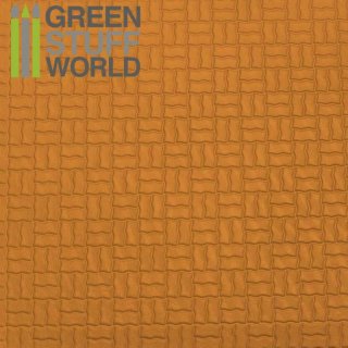 Green Stuff World - ABS Plasticard - OFFSET CURVED Textured Sheet - A4