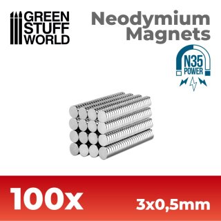 Neodymium Magnets 3x05mm - 100 units (N35)