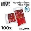 Green Stuff World - Neodymium Magnets 3x05mm - 100 units...