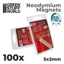 Green Stuff World - Neodymium Magnets 5x2mm - 100 units...