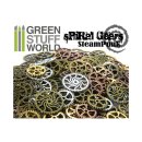Green Stuff World - SteamPunk SPIRAL GEARS and COGS Beads 85gr