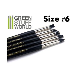 Green Stuff World - Colour Shapers Brushes SIZE 6 - BLACK FIRM