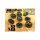 8x Steampunk Buttons FLYWHEEL GEARS - Bronze