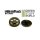 Green Stuff World - 8x Steampunk Buttons FLYWHEEL GEARS - Bronze