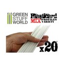 Green Stuff World - ABS Plasticard - Profile - 20x Variety Pack